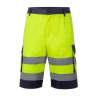 Bermudas multibolsillos azul marino y amarillo flúor, ref. 303004, Velilla 1