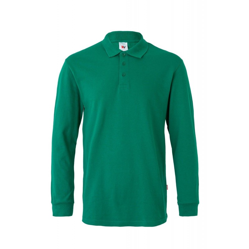 Polo manga larga VERDE