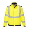 Polar Softshell Multirriesgo Alta Visibilidad HOMBRE bicolor Amarillo flúor navy, ref. MV72, PORTWEST 1