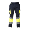Pantalón alta visibilidad MUJER KINGSMANN STARLIGHT, Azul Marino con Amarillo Flúor 1