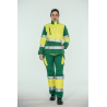 Pantalón alta visibilidad MUJER KINGSMANN STARLIGHT, Verde con Amarillo Flúor 4