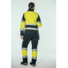 Pantalón ACOLCHADO alta visibilidad MUJER KINGSMANN STARLIGHT, Azul Marino con Amarillo Flúor 10