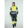 Pantalón ACOLCHADO alta visibilidad MUJER KINGSMANN STARLIGHT, Azul Marino con Amarillo Flúor 11
