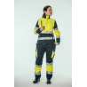 Pantalón alta visibilidad MUJER KINGSMANN STARLIGHT, Azul Marino con Amarillo Flúor 3