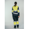 Pantalón alta visibilidad MUJER KINGSMANN STARLIGHT, Azul Marino con Amarillo Flúor 4