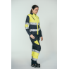 Pantalón alta visibilidad MUJER KINGSMANN STARLIGHT, Azul Marino con Amarillo Flúor 5