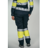 Pantalón alta visibilidad MUJER KINGSMANN STARLIGHT, Azul Marino con Amarillo Flúor 6