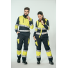 Pantalón alta visibilidad MUJER KINGSMANN STARLIGHT, Azul Marino con Amarillo Flúor 7