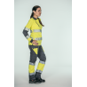 Pantalón alta visibilidad MUJER KINGSMANN STARLIGHT, Gris con Amarillo Flúor 3