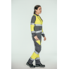 Pantalón alta visibilidad MUJER KINGSMANN STARLIGHT, Gris con Amarillo Flúor 7