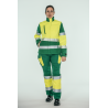 Pantalón ACOLCHADO alta visibilidad MUJER KINGSMANN STARLIGHT, Verde con Amarillo Flúor 3