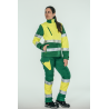 Pantalón ACOLCHADO alta visibilidad MUJER KINGSMANN STARLIGHT, Verde con Amarillo Flúor 4