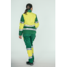 Pantalón ACOLCHADO alta visibilidad MUJER KINGSMANN STARLIGHT, Verde con Amarillo Flúor 5
