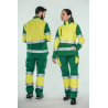 Pantalón ACOLCHADO alta visibilidad MUJER KINGSMANN STARLIGHT, Verde con Amarillo Flúor 7