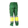 Pantalón alta visibilidad HOMBRE KINGSMANN STARLIGHT, Verde con Amarillo Flúor 2