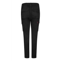 Pantalón stretch multibolsillos mujer negro