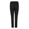 Pantalón stretch multibolsillos mujer negro