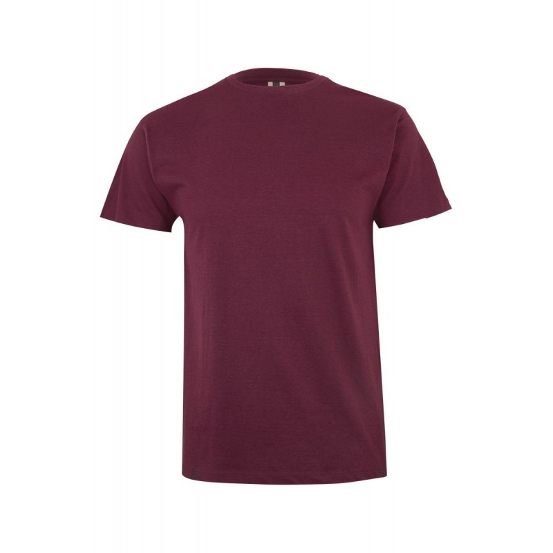 Camiseta unisex manga corta color Burdeo