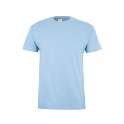 Camiseta unisex manga corta color Celeste