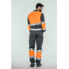 Pantalón alta visibilidad HOMBRE KINGSMANN STARLIGHT para rodilleras, Gris con Naranja Flúor 5