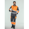 Pantalón alta visibilidad HOMBRE KINGSMANN STARLIGHT para rodilleras, Gris con Naranja Flúor 7