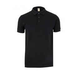 Polo manga corta color Negro, ref. MK215CV,Velilla