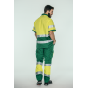 Pantalón alta visibilidad HOMBRE KINGSMANN STARLIGHT, Verde con Amarillo Flúor 4