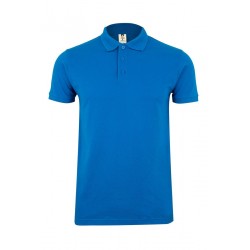 Polo manga corta color Azul, ref. MK215CV,Velilla