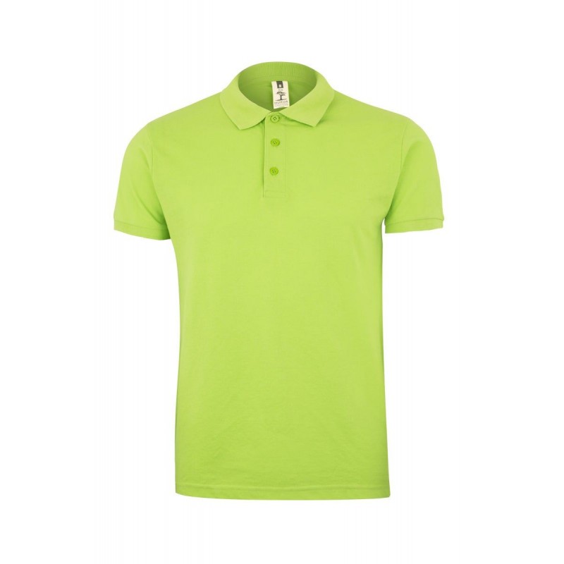 Polo manga corta color Verde lima, ref. MK215CV,Velilla