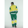 Pantalón alta visibilidad HOMBRE KINGSMANN STARLIGHT, Verde con Amarillo Flúor 7