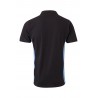 Polo de manga corta bicolor Negro/celeste, ref. 105504_00/05, Velilla