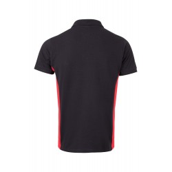Polo de manga corta bicolor Negro/rojo, ref. 105504_00/12, Velilla
