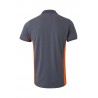 Polo de manga corta bicolor Gris/naranja, ref. 105504_08/16, Velilla