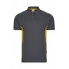 Polo de manga corta bicolor Gris/amarillo, ref. 105504_08/17, Velilla