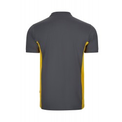 Polo de manga corta bicolor Gris/amarillo, ref. 105504_08/17, Velilla