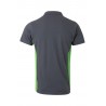 Polo de manga corta bicolor Gris/verde lima, ref. 105504_08/25, Velilla