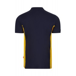 Polo de manga corta bicolor Navy/amarillo, ref. 105504_61/17, Velilla