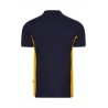 Polo de manga corta bicolor Navy/amarillo, ref. 105504_61/17, Velilla