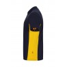 Polo de manga corta bicolor Navy/amarillo, ref. 105504_61/17, Velilla