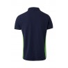 Polo de manga corta bicolor Navy/verde lima, ref. 105504_61/25, Velilla