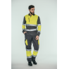 Pantalón alta visibilidad HOMBRE KINGSMANN STARLIGHT, Gris con Amarillo Flúor 2