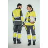Pantalón alta visibilidad HOMBRE KINGSMANN STARLIGHT para rodilleras, Gris con Amarillo Flúor 5