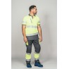 Pantalón alta visibilidad HOMBRE KINGSMANN STARLIGHT para rodilleras, Gris con Amarillo Flúor 7
