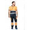 Pantalón alta visibilidad HOMBRE KINGSMANN STARLIGHT, Azul Marino con Naranja Flúor 1