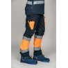 Pantalón alta visibilidad HOMBRE KINGSMANN STARLIGHT, Azul Marino con Naranja Flúor 2