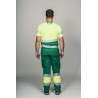 Pantalón alta visibilidad HOMBRE KINGSMANN STARLIGHT, Verde con Amarillo Flúor 12