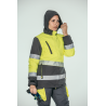 Parka alta visibilidad encastrable MUJER KINGSMANN STARLIGHT, Gris con Amarillo Flúor 4