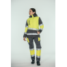 Parka alta visibilidad encastrable MUJER KINGSMANN STARLIGHT, Gris con Amarillo Flúor 6