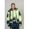 Parka encastrable alta visibilidad HOMBRE KINGSMANN STARLIGHT, Azul Marino con Amarillo Flúor 5