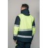 Parka encastrable alta visibilidad HOMBRE KINGSMANN STARLIGHT, Azul Marino con Amarillo Flúor 9